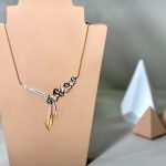 گردنی و گوشواره شکوفه بدون اجرت
